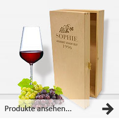 Holzkisten mit Gravur