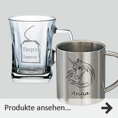 Tassen & Becher mit Gravur