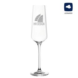 Leonardo Puccini Sektglas 280 ml mit Logo graviert 