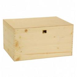 Holzkiste für 6 Flaschen oder Gläser ohne Gravur