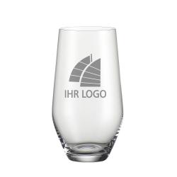 Trinkglas/Saftglas 420 ml No.1 mit Ihrem Logo/Design mit Gravur