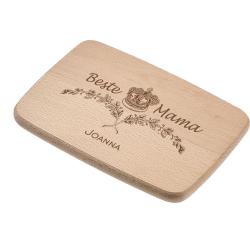 Frühstücksbrettchen Holz Beste Mama 