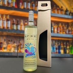 Weinflasche bedruckt als Geburtstagsgeschenk Chardonnay | mit
