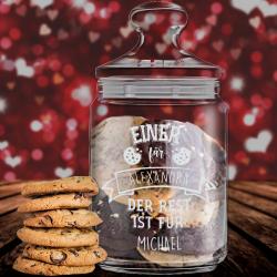 Keksglas personalisiert mit Wunschnamen 