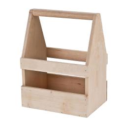 Flaschenträger Holz mit Logo ohne