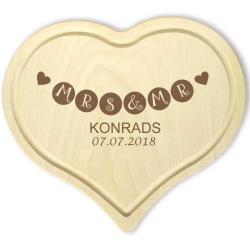 Herzbrettchen mit individueller Gravur 