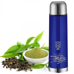 Alfi Isolierkanne mit Polizeiauto und Namensgravur Blau