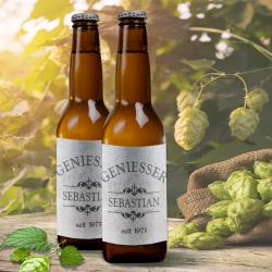 Bedrucktes Flaschenetikett für ihr Bier selbsklebend personalisiert 