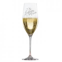 Sektglas Lieblings-Mensch mit Namensgravur mit Geschenkkassette (schwarz)