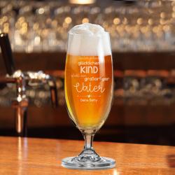 Pilsglas mit Wunschnamen für deinen Papa graviert 