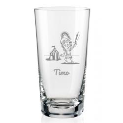 Saftglas *Leonardo* mit individueller Gravur mit Rittermotiv 