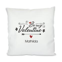 Bedrucktes Kissen mit Namen zum Valentinstag 