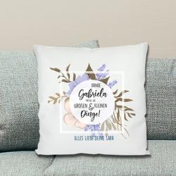 DANKE - Kissen mit Namen und Wunschtext bedrucken 