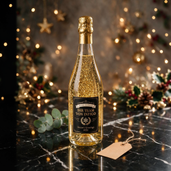 Piccollo Sekt mit Goldflocken individuell mit Logo bedrucken (0,2l) 