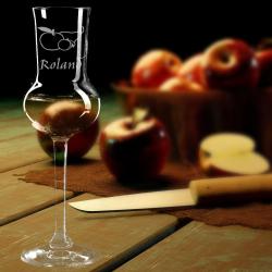 Grappaglas mit Gravur 