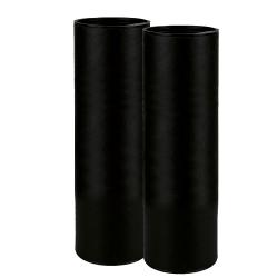 Geschenkbox schwarz rund für Piccolo Sektflaschen 