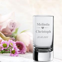 Schnapsglas individuell mit Ihren Namen graviert 