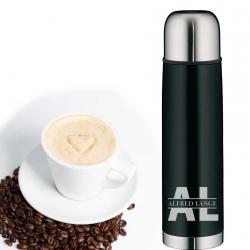 Alfi Thermoskanne mit Gravur Initial Schwarz