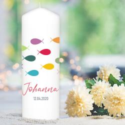 Personalisierte Taufkerze für Jungen und Mädchen 