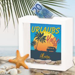 Persönliche Bilderrahmen Spardose für die Urlaubsplanung 
