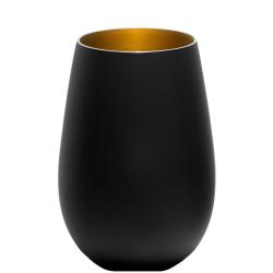 Windlicht / Teelicht / Kerzenhalter mit eigenem Logo / Design schwarz-gold | ohne