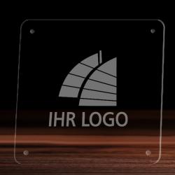 Getränke Untersetzer Bierdeckel mit Logo Acryl mit Gravur