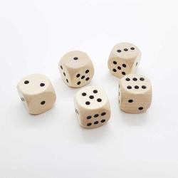 Würfel, Augenwürfel Holz 16mm 