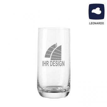 Trinkglas/ Longdrinkglas Leonardo 330 ml mit Logo graviert 