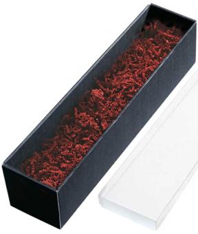 Geschenk Kassette 1er schwarz Sizzlepack rot