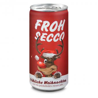 FROHSECCO Secco Geschenkset Elch (rot) 