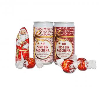 Schokolade Geschenk als Weihnachtsgruß 