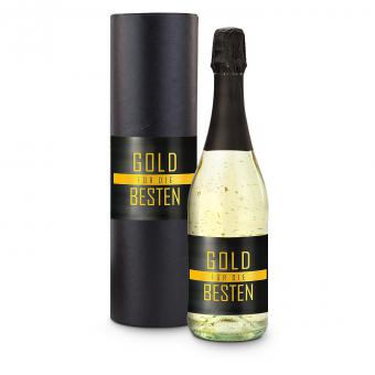 Sekt Gold für die Besten 0,75 l als Geschenk in Geschenkkarton 