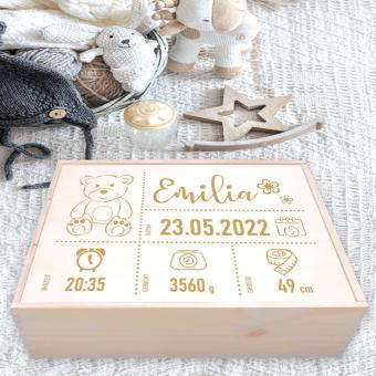 Erinnerungsbox Baby individuell selbst gestalten 