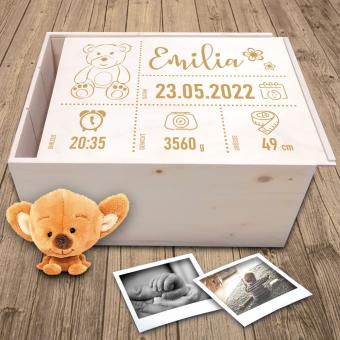 Erinnerungsbox Baby individuell selbst gestalten Box Größe XL