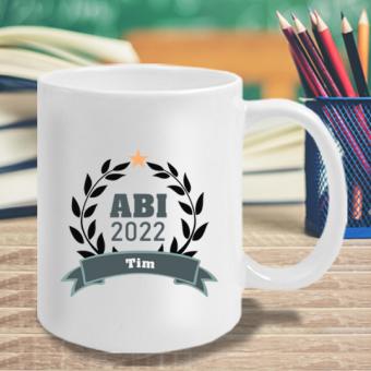 Tasse zum Abitur / Abi mit Namen und Jahr bedruckt 