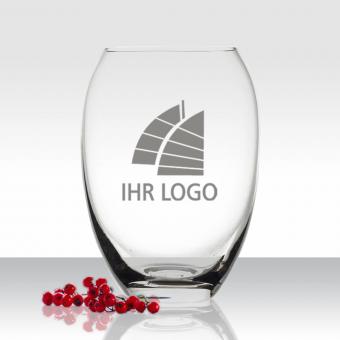 Blumenvase mit eigenem Logo oder Design mit Gravur