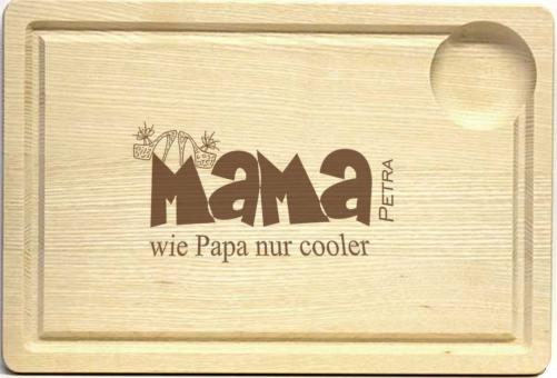 Frühstücksbrettchen coole Mama mit Name 