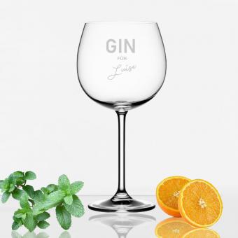 GIN Glas graviert mit Ihrem Wunschnamen 