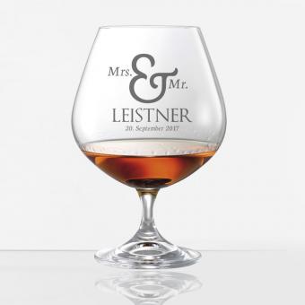 Cognacschwenker / Cognacglas mit individueller Gravur 