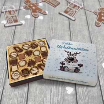 Lindt Pralinen zu Weihnachten mit Namen und Text personalisiert, 100 g 