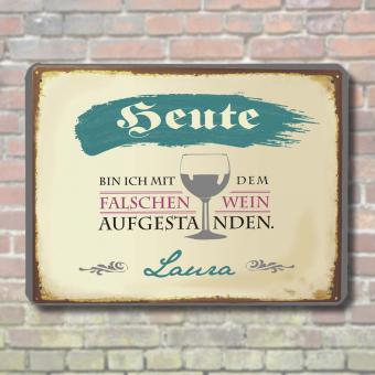 Lustiges Blechschild individuell bedruckt 