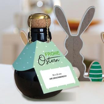 Individuelle Mini-Sektflasche Sektbombe mit Logo zu Ostern 