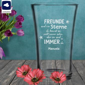 Personalisierte Vase für Freunde mit deinem Namen 