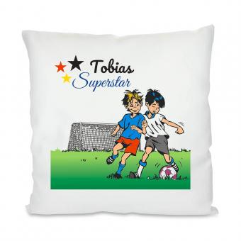Kissen für Kinder Fußballer personalisiert 