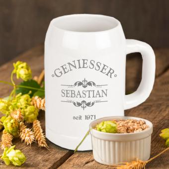 Bierkrug für Geniesser mit persönlichem Druck 