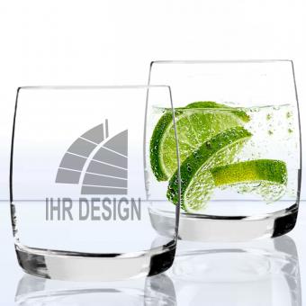 GIN Glas mit Ihrem Logo oder eigenem Design mit Gravur