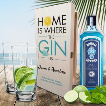 Individuell gestaltetes GIN-Geschenk-Set mit Namen und Text 