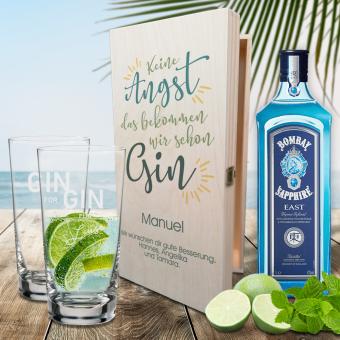 GIN Geschenk-Set personalisiert mit Namen und Text 