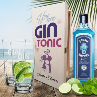 Originelles GIN Geschenkset für Verliebte personalisiert 