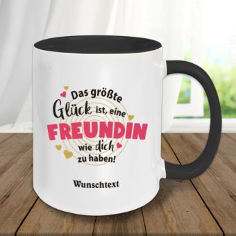 Keramik-Tasse für die beste Freundin mit Wunschtext personalisiert 